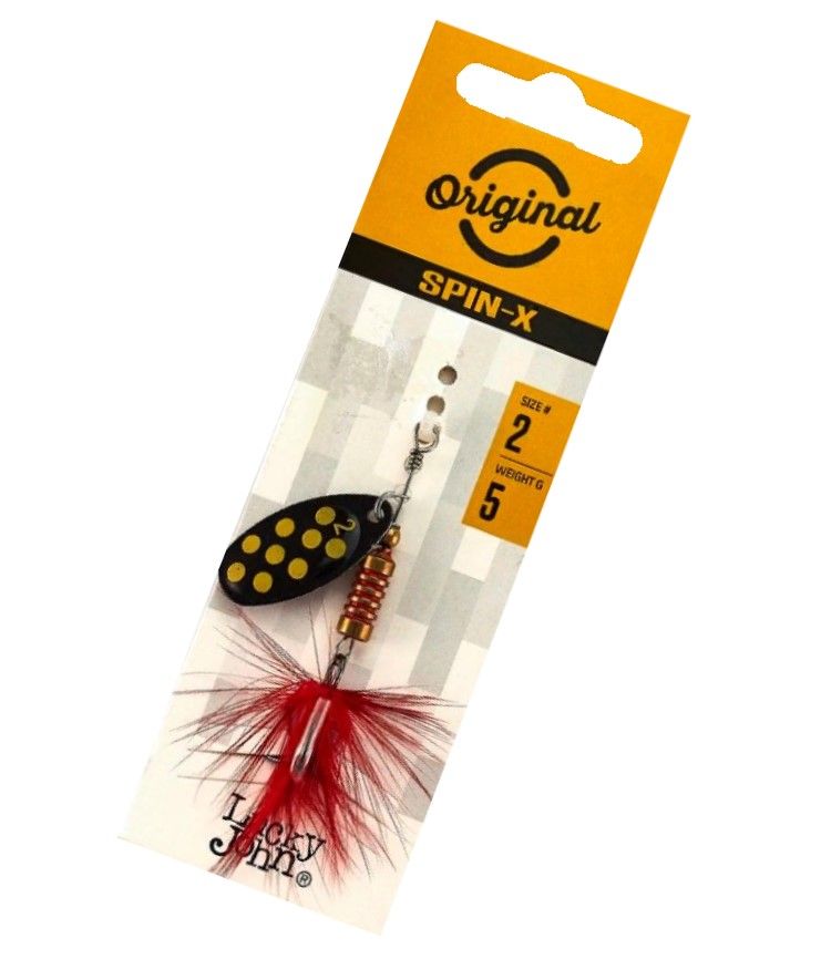 Вращающаяся Блесна Lucky John Spin-X Round №2 5 гр BF   LJSR02-BF — крупный план
	                                    2
