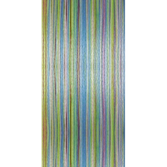 Плетеный шнур Major Craft Dangan Braid X8 200 м  PE # 1,2 Мультиколор 0,16 мм — крупный план
	                                    1