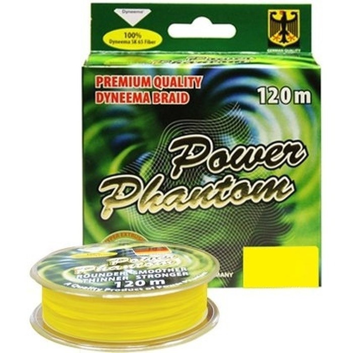 Плетеный шнур Power Phantom X4 120 м Fluo-Yellow 0,3 мм   2092240_030120 — характеристики,  особенности конструкции