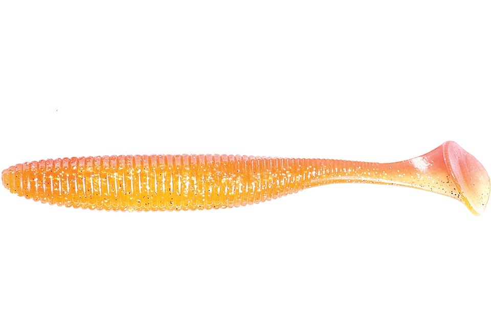 Силиконовая приманка Jackall Rhythm Wave 4.8 122 мм 5 шт Orange Clear Gold — характеристики,
	                                    особенности конструкции