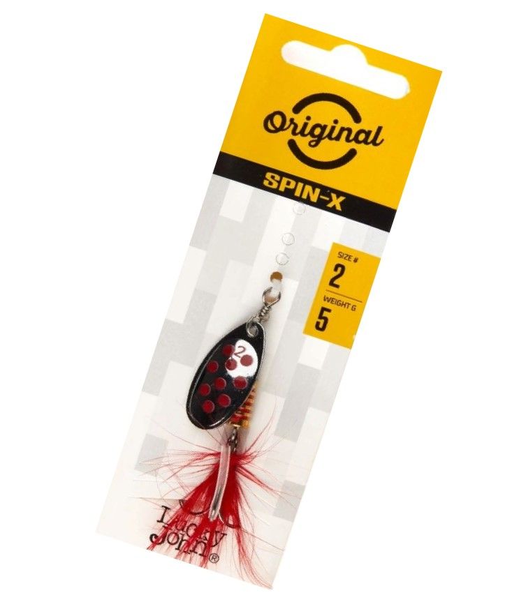 Вращающаяся Блесна Lucky John Spin-X Round №2 5 гр SR   LJSR02-SR — крупный план
	                                    2
