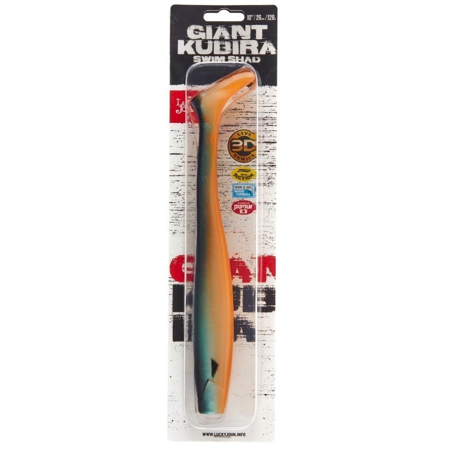 Силиконовая приманка Lucky John Giant Kubira Swim Shad 10.3in 260 мм 1 шт PG40 3D BBS Series  140434-PG40 — крупный план
	                                    2