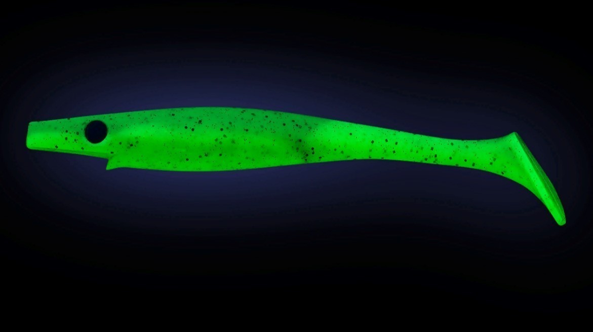 Силиконовая приманка Strike Pro Pig Shad Tournament 180 мм 2 шт Firetiger   SP-172M#102 — крупный план
	                                    2