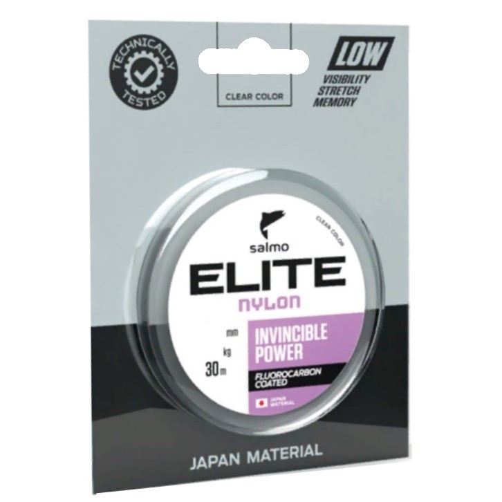 Леска монофильная Salmo Elite Fluoro Coated Nylon 30 м 0,1 мм    4117-010 — характеристики,  особенности конструкции