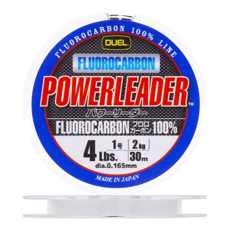 Флюорокарбон Duel Hardcore Powerleader FC Fluorocarbon 100% 30 м 0,165 мм    H3440 — характеристики,  особенности конструкции