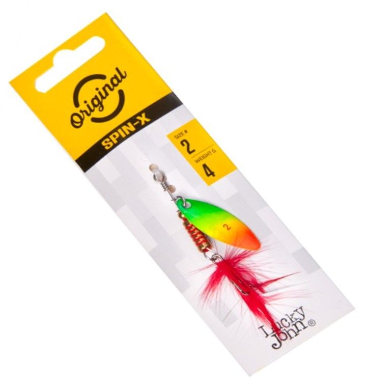 Вращающаяся Блесна Lucky John Spin-X Long №2 4 гр FT   LJSL02-FT — крупный план
	                                    1