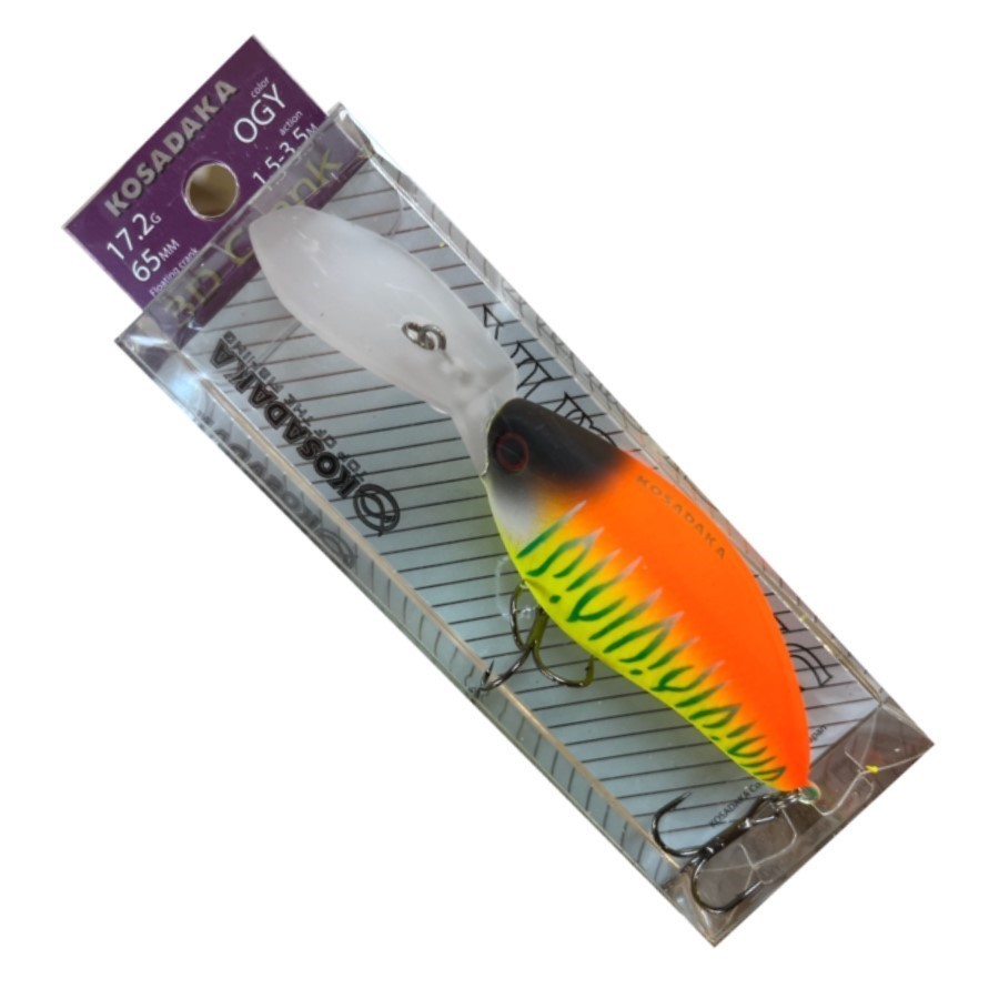Воблер Kosadaka 3D Crank XD 65F OGY 17,2 гр   3dCnkXd65f-OGY — крупный план
	                                    2