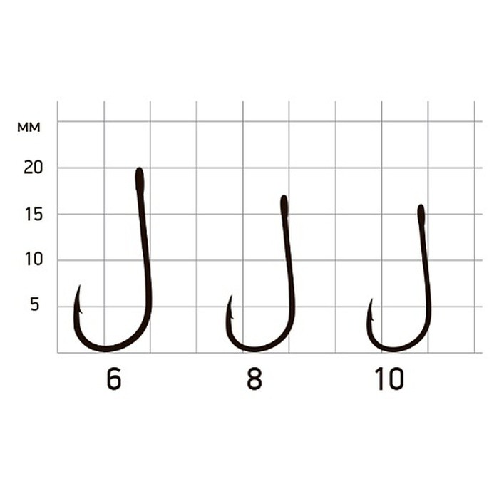 Крючок Одинарный Saikyo KH-10120 №10 10 шт BN   KH-10120BN10-10 — крупный план
	                                    1