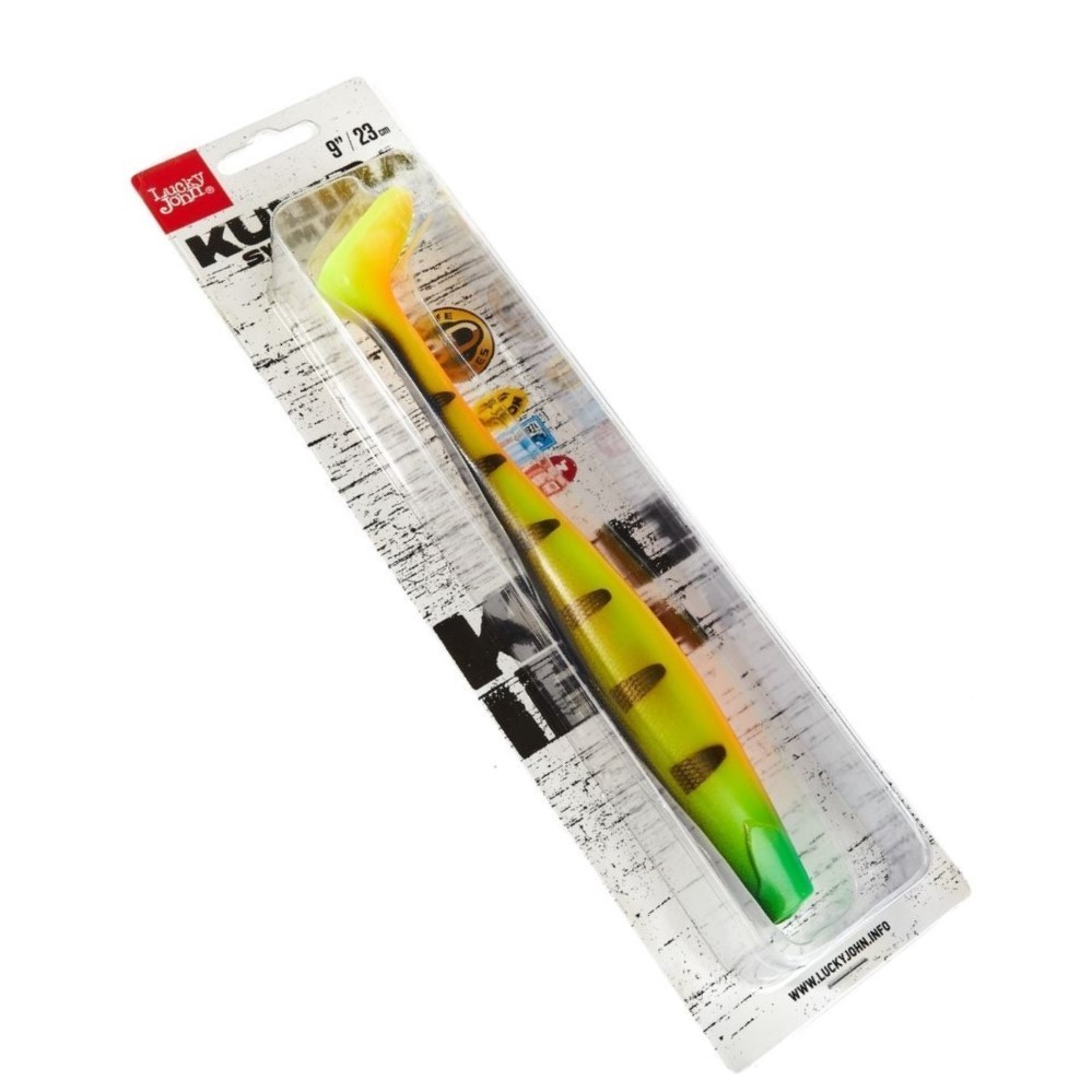 Силиконовая приманка Lucky John Kubira Swim Shad 9.0in 230 мм 1 шт PG30 3D BBS Series  140433-PG30 — крупный план
	                                    2
