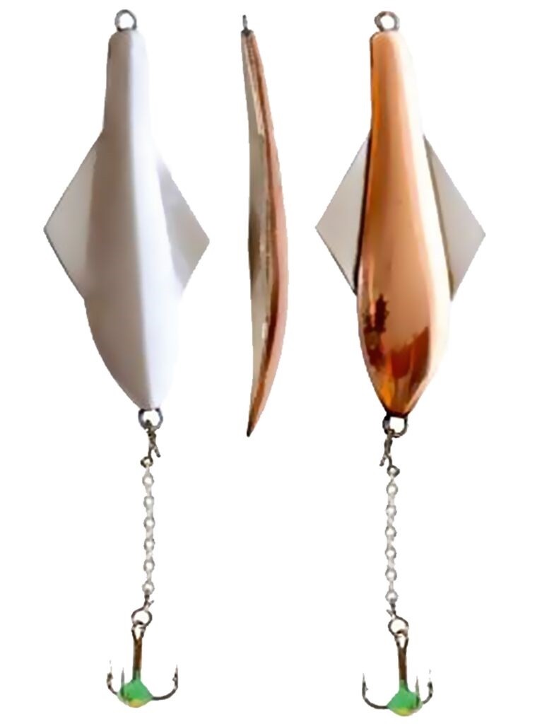 Зимняя Блесна Lucky John Glider 10 гр 60 мм CS С цепочкой и тройником  101-3-CS — крупный план
	                                    2