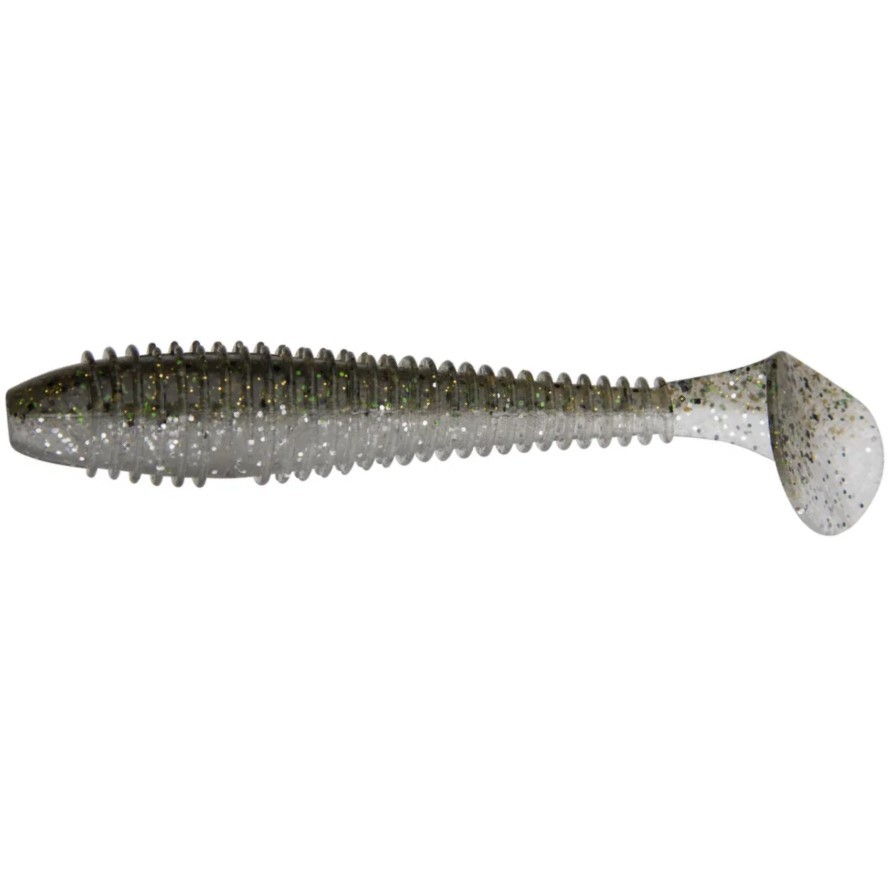 Силиконовая приманка Keitech Swing Impact Fat 3.3 83 мм 7 шт #416 Silver Flash Minnow — характеристики,
	                                    особенности конструкции