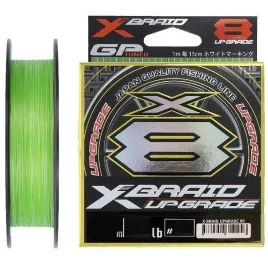 Плетеный шнур YGK X-Braid Upgrade X8 300 м  PE # 1,2 All Green 0,185 мм — характеристики,
	                                    особенности конструкции