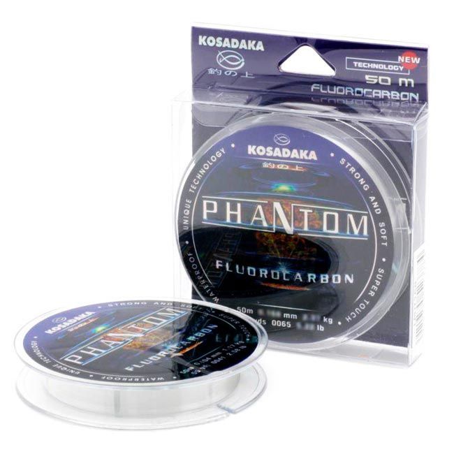 Флюорокарбон Kosadaka Phantom 50 м 0,142 мм    LPHT148 — характеристики,  особенности конструкции