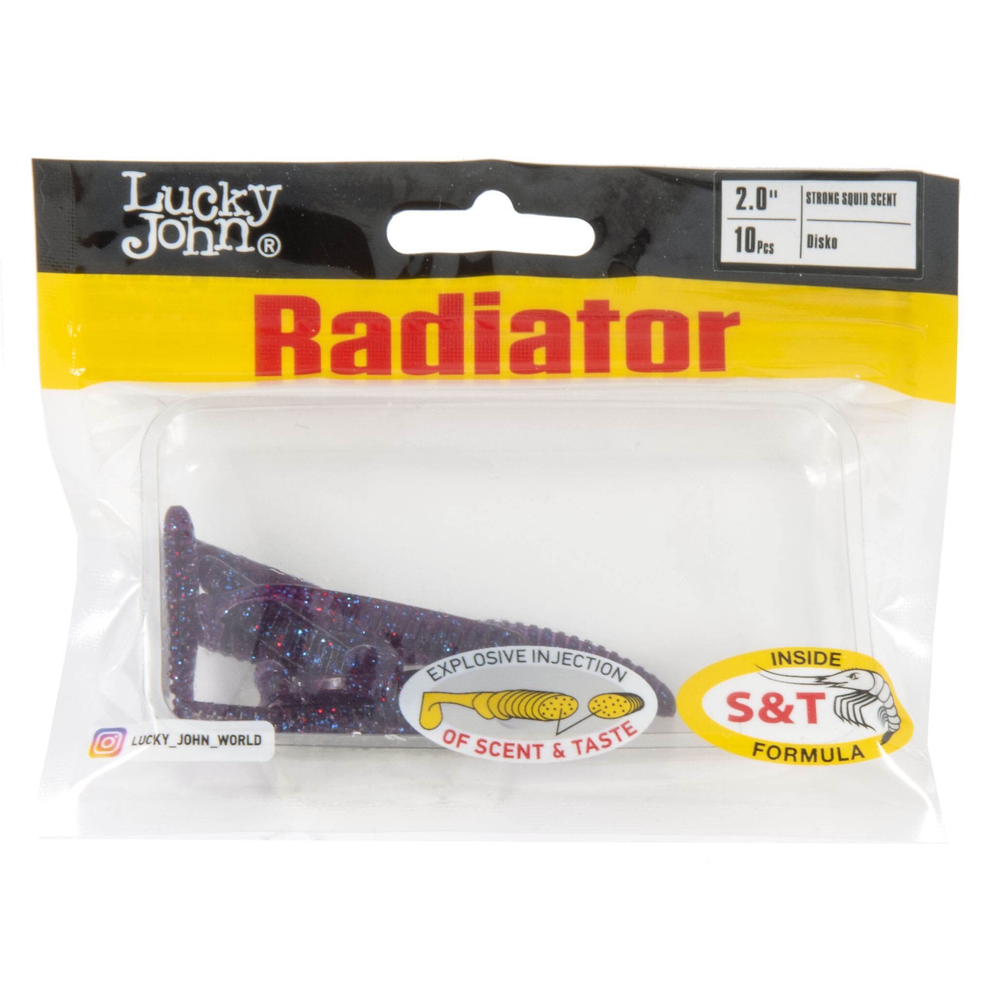 Силиконовая приманка Lucky John Radiator 2.0in 50 мм 10 шт S63 Pro Series  140208-S63 — крупный план
	                                    2