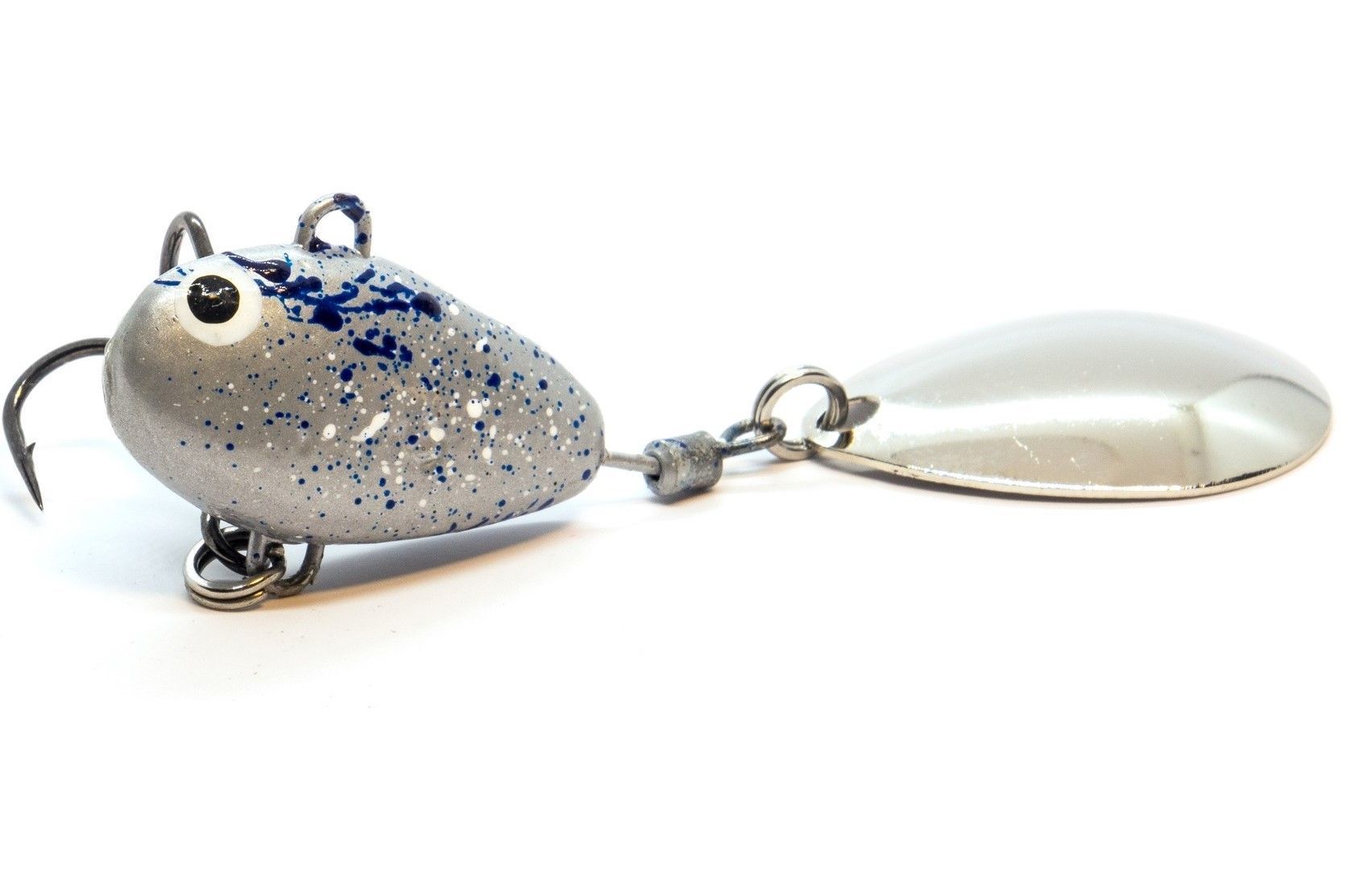 Тейл-спиннер UF Studio Hurricane 21 21 гр 65 мм Silver   H21Sn — характеристики,  особенности конструкции