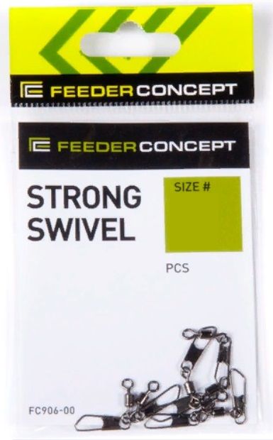 Вертлюг с застежкой Feeder Concept Strong Swivel №006 7 шт    FC906-006 — крупный план
	                                    2