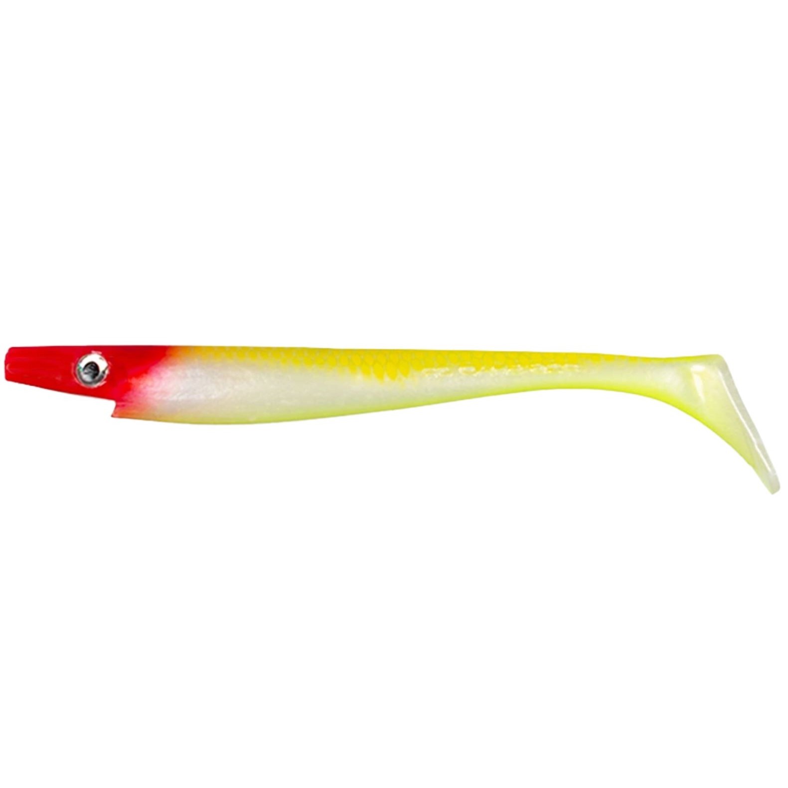 Силиконовая приманка Strike Pro Pig Shad 172A 230 мм 1 шт Clown Glow   SP-172A#SP22 — характеристики,  особенности конструкции