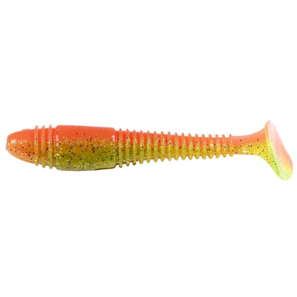 Силиконовая приманка Lucky John Tioga Fat 4.5in 114 мм 4 шт Z12 Pro Series  140147-Z12 — крупный план
	                                    1