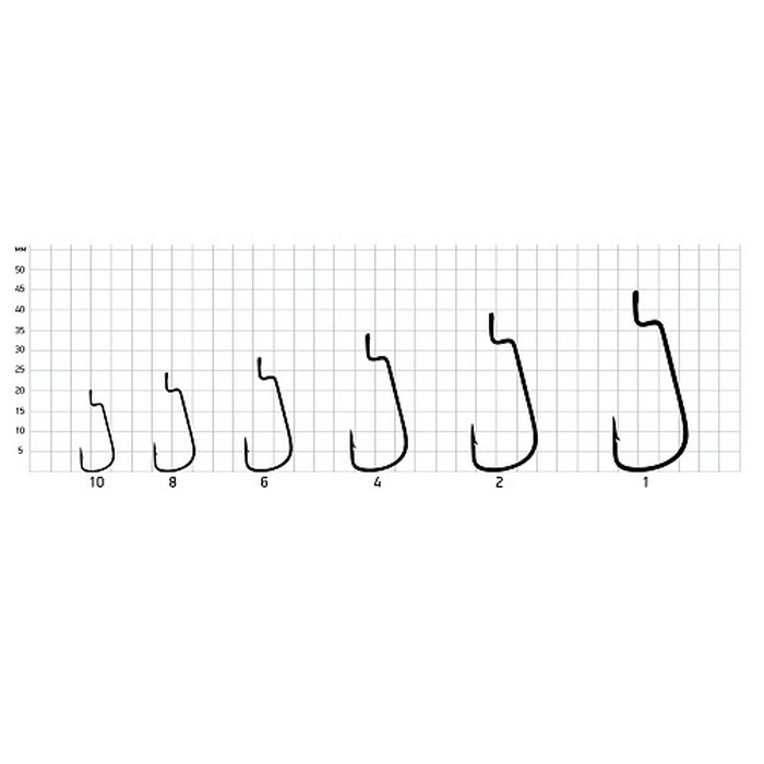 Крючок Офсетный Saikyo BS-3324 №2 10 шт BN   BS-3324BN2-10 — крупный план
	                                    1