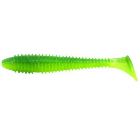 Силиконовая приманка Keitech Swing Impact Fat 2.8 71 мм 8 шт #424 Lime Chartreuse — характеристики,
	                                    особенности конструкции
