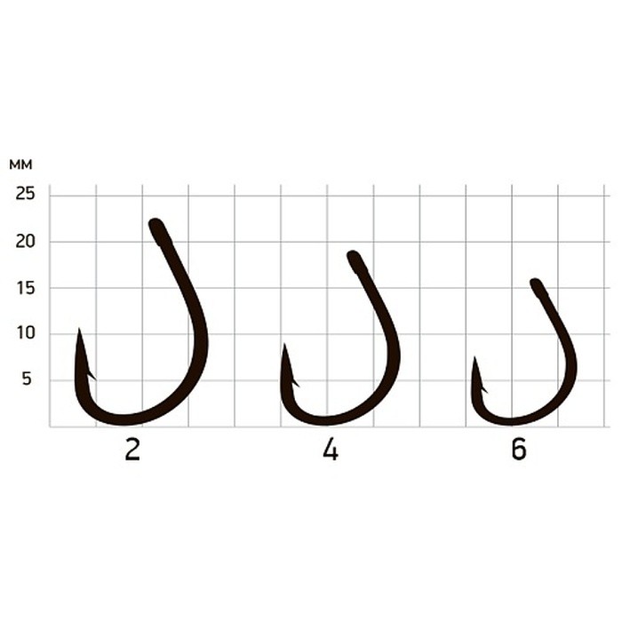Крючок Одинарный Saikyo KH-10102 Big Carp №6 10 шт BN   KH-10102BN6-10 — крупный план
	                                    1