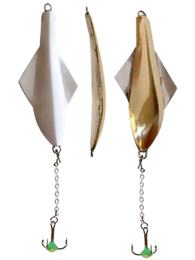 Зимняя Блесна Lucky John Glider 10 гр 60 мм GS С цепочкой и тройником  101-3-GS — крупный план
	                                    2