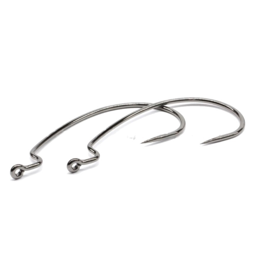 Крючок Офсетный Varivas Offset Master Monster Class №1/0 7 шт NS Black — крупный план
	                                    1