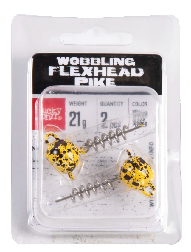 Груз Lucky John Wobbling Flexhead Pike 21 гр 2 шт 002 3D BBS Series  LJWFP21-002 — крупный план
	                                    2