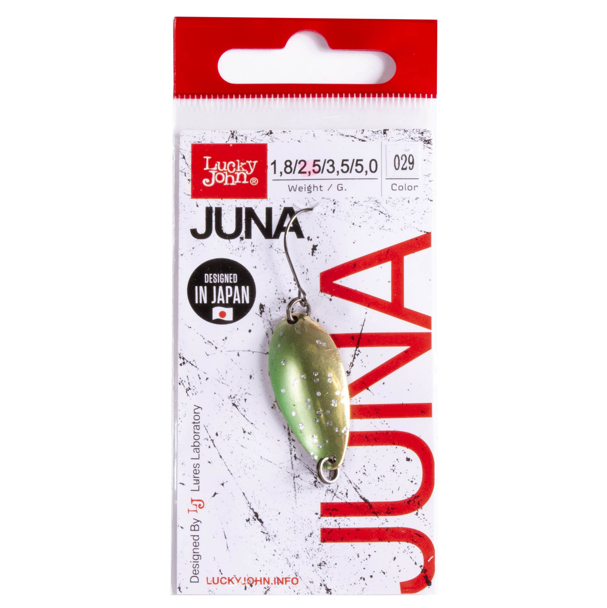Колеблющаяся Блесна Lucky John Juna 2,5 гр 30 мм 029   LJJU25-029 — крупный план
	                                    2