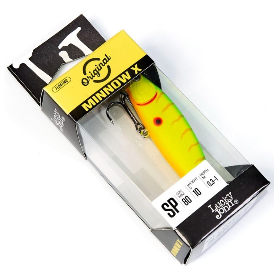 Воблер Lucky John Minnow X 80SP M06 10 гр Original  LJO0808SP-M06 — крупный план
	                                    2