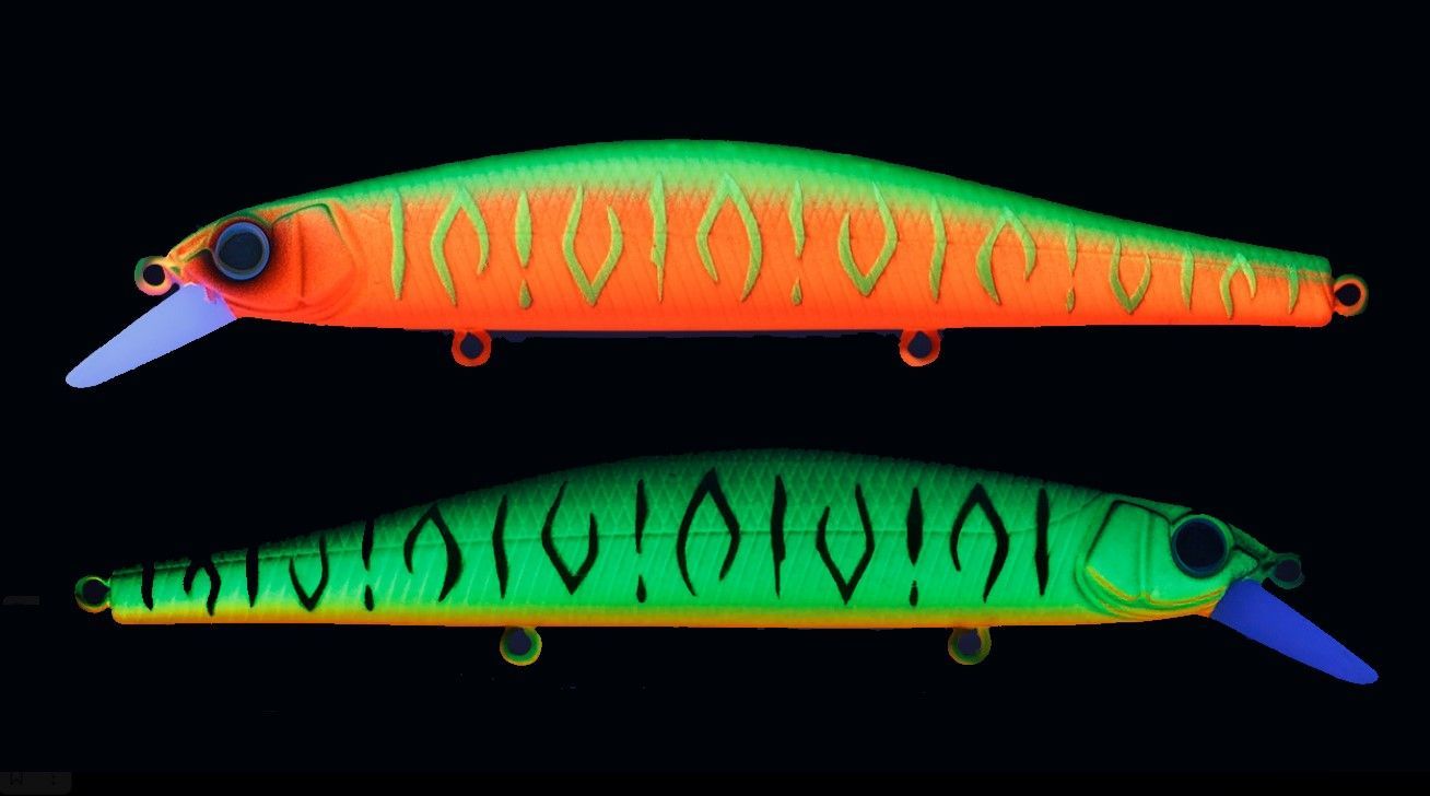 Воблер Strike Pro Inquisitor 110SP GC01S/A230S Double Mat Tiger/Watermelon Mat Tiger 16,2 гр   EG-193B-SP#GC01S/A230S — крупный план
	                                    1