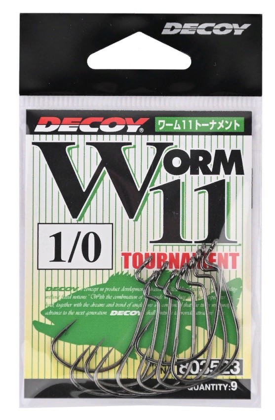 Крючок Офсетный Decoy Worm 11 Tournament №1 9 шт — крупный план
	                                    1