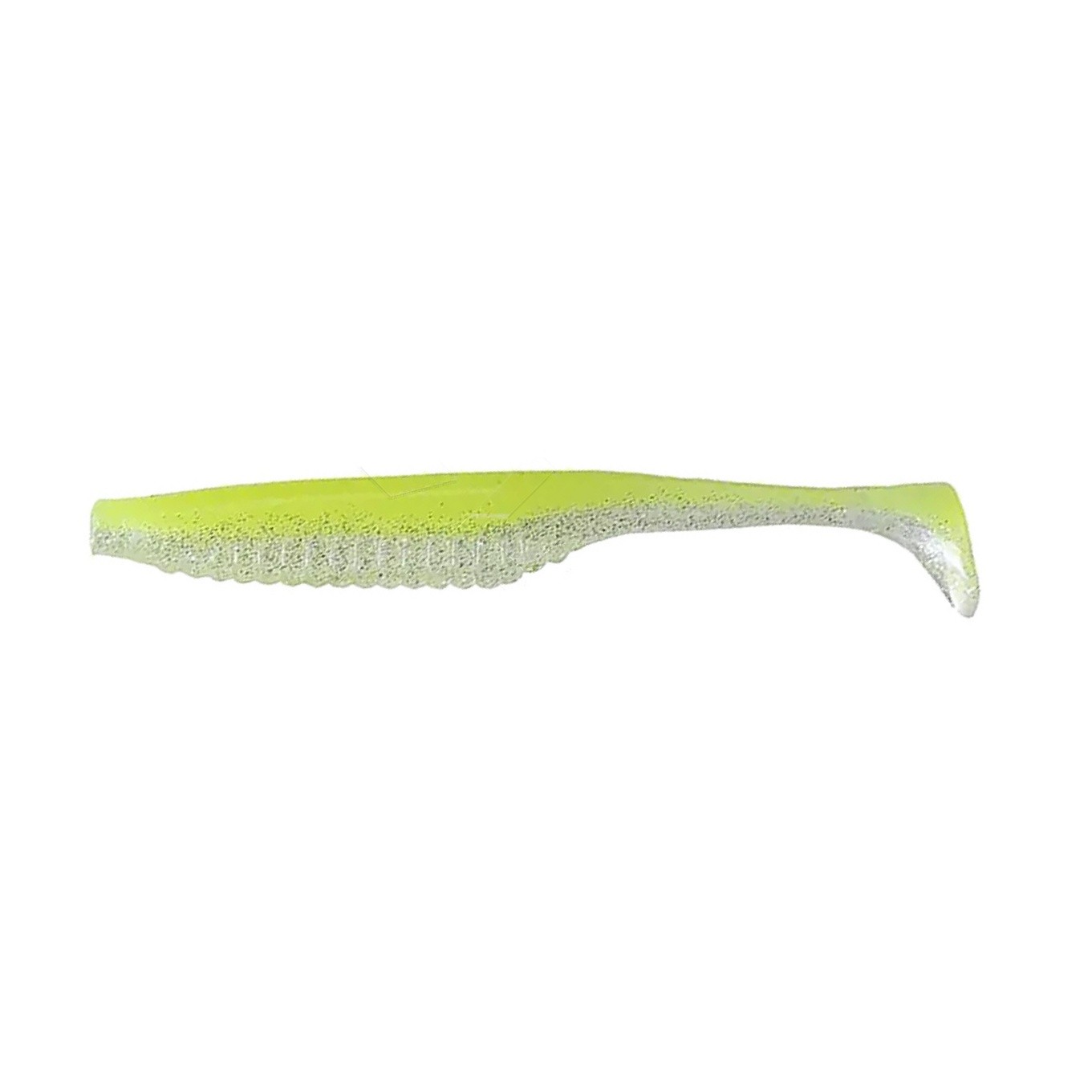 Силиконовая приманка DUO Realis Versa Shad Elastomer 3 76 мм 7 шт F075 Chartreuse Shad   DUO-97636 — характеристики,  особенности конструкции