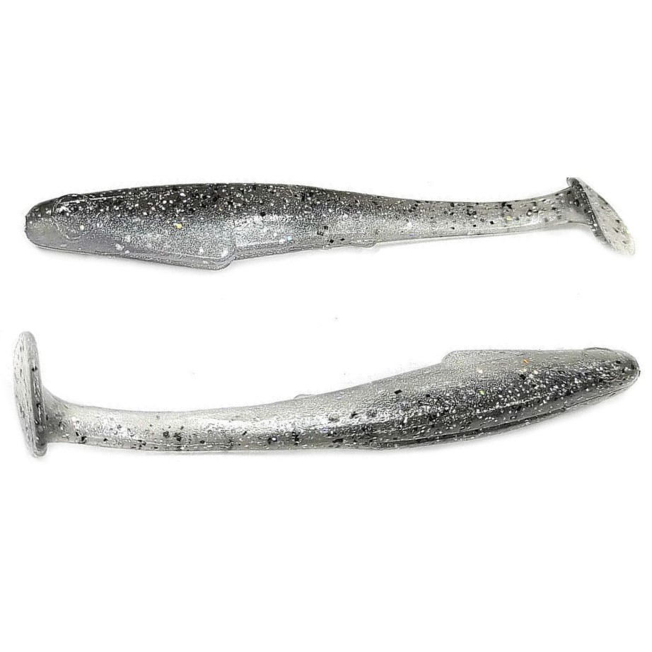 Силиконовая приманка Reins Rockvibe Shiner 4 101 мм 8 шт B54-Bait Fish Silver   RVS4-B54 — характеристики,  особенности конструкции