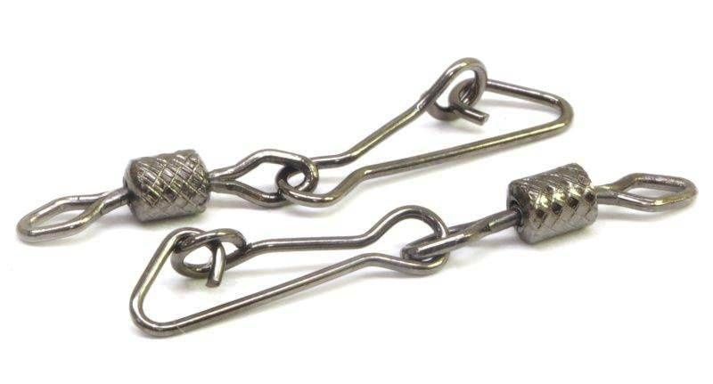 Вертлюг с застежкой Kosadaka Hooked Snap №4 8 шт    3020BN-4 — крупный план
	                                    1