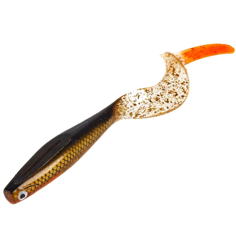 Силиконовая приманка Lucky John Kubira Fire Tail 7.0in 180 мм 1 шт PG42 3D BBS Series  140436-PG42 — крупный план
	                                    1