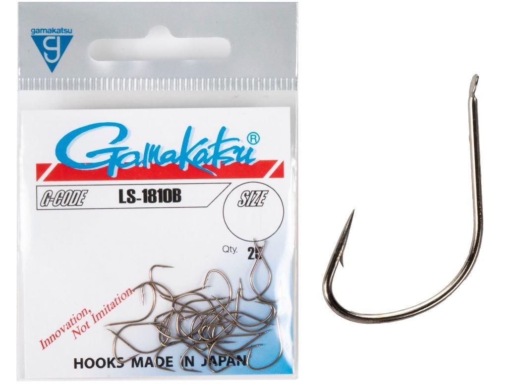 Крючок Одинарный Gamakatsu LS-1810B Hooks Bronze №12 25 шт    146548-012 — крупный план
	                                    1