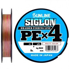 Плетеный шнур Sunline Siglon PE X4 300 м  PE # 4 Multicolor 0,342 мм — цена и наличие в каталоге