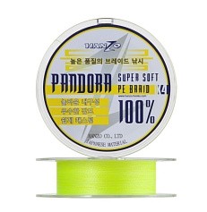 Плетеный шнур Hanzo Pandora X4 125 м  PE # 2 Yellow 0,235 мм   HanP-Yl/2.0 — цена и наличие в каталоге
