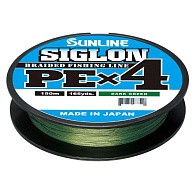 Плетеный шнур Sunline Siglon PE X4 150 м  PE # 0,2 Dark green 0,076 мм — варианты, разновидности модели