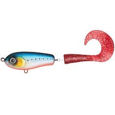Воблер Strike Pro Wolf Tail Sinking 230 A234-SBO-LU Blue Back Silver OB Fluo 104,5 гр   EG-159#A234-SBO — цена и наличие в каталоге