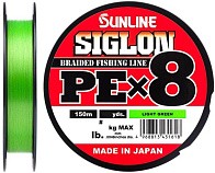 Плетеный шнур Sunline Siglon PE X8 150 м  PE # 1,2 Light Green 0,187 мм — варианты, разновидности модели