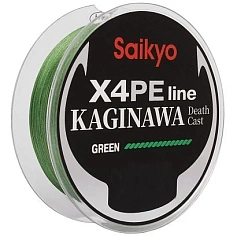 Плетеный шнур Saikyo Kaginawa X4PE 150 м  PE # 2,5 Green 0,26 мм   SP-K4G15025 — цена и наличие в каталоге