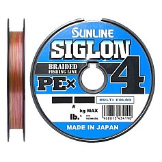 Плетеный шнур Sunline Siglon PE X4 100 м  PE # 4  0,342 мм Connected 5C — цена и наличие в каталоге