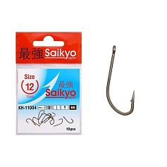 Крючок Одинарный Saikyo KH-11004 Crystal №12 10 шт BR   KH-11004BR12-10 — цена и наличие в каталоге