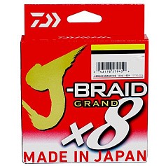 Плетеный шнур Daiwa J-Braid Grand X8 150 м  PE # 2,5 Yellow 0,22 мм — цена и наличие в каталоге