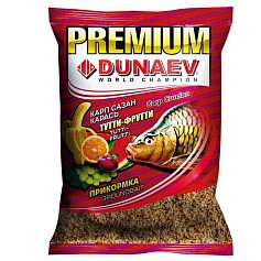 Прикормка Dunaev Premium  Карп-Сазан 1 000 гр   тутти-фрутти  FLZ028 — цена и наличие в каталоге