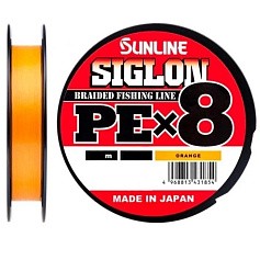 Плетеный шнур Sunline Siglon PE X8 250 м  PE # 10 Orange 0,54 мм — цена и наличие в каталоге