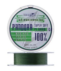 Плетеный шнур Hanzo Pandora X4 100 м  PE # 0,4 Green 0,104 мм   HanP-Gr100/0.4 — цена и наличие в каталоге