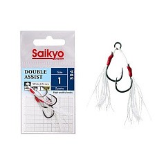 Крючок Ассист Saikyo Double Assist Sda №1 2 шт GLOW   SDA-1-2 — цена и наличие в каталоге